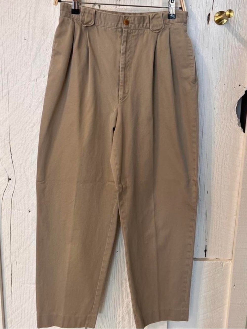 Tan Pleated Trousers